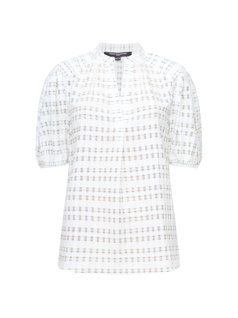 Imme Shadow Check Popover Shirt