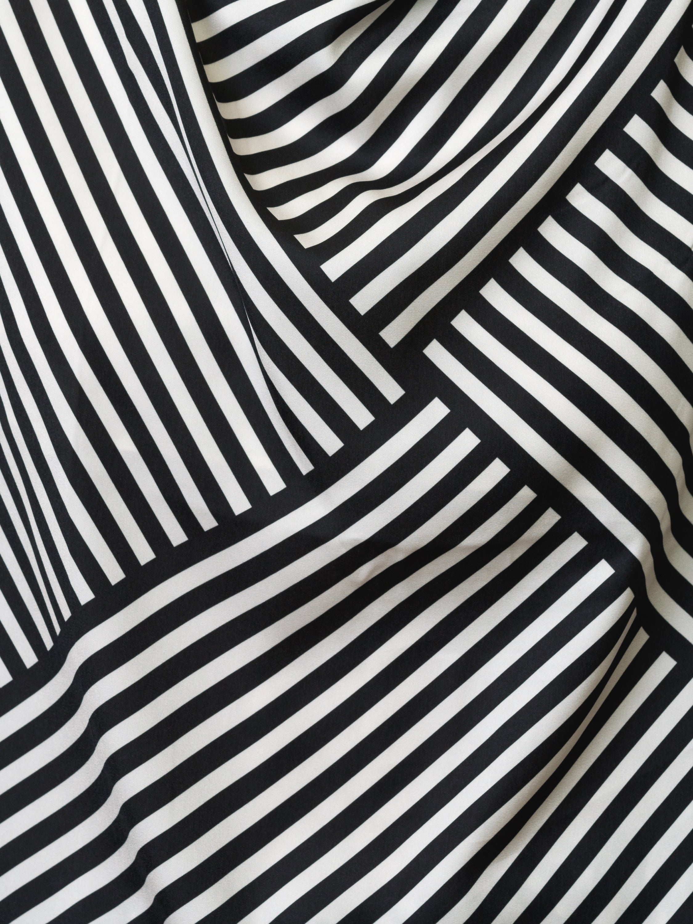 Striped Damasco Cowl Neck Tank Top