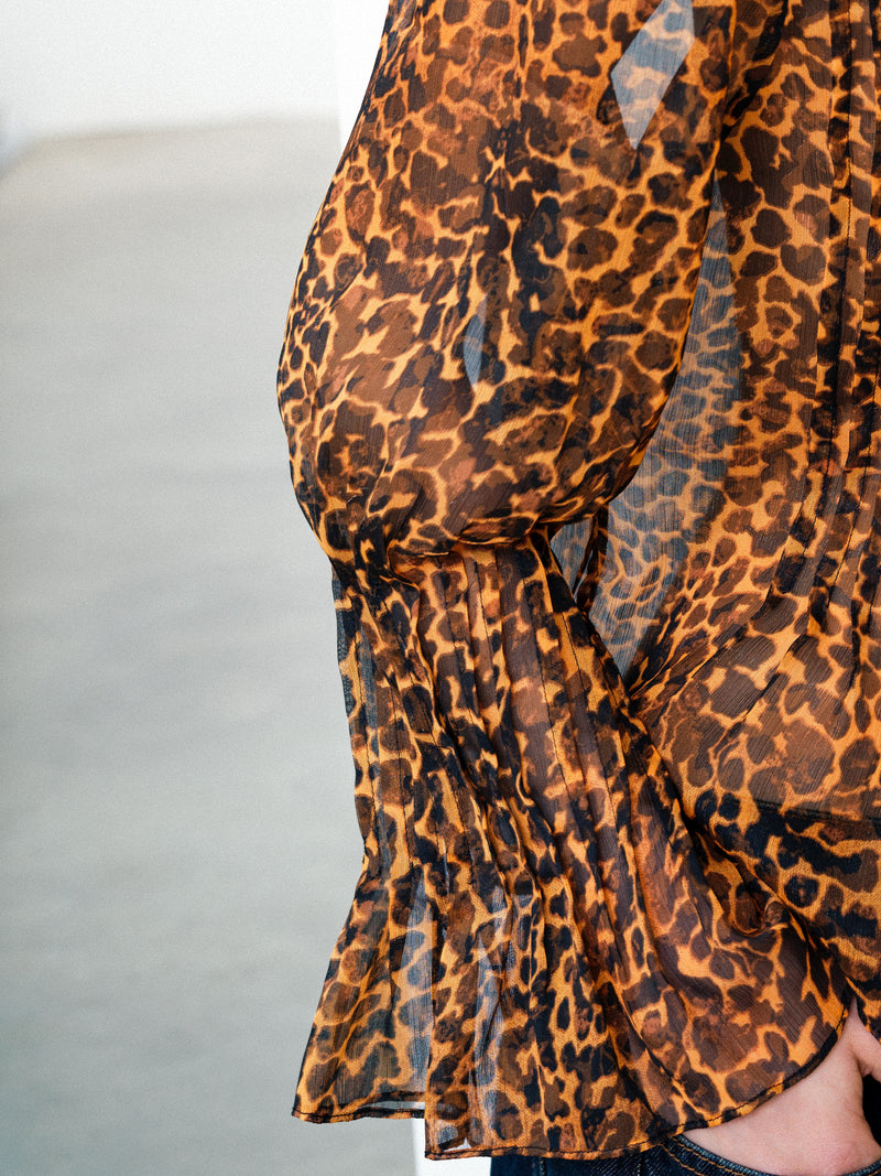 Lottie Emina Chiffon Peplum Blouse