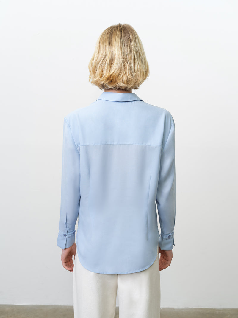 Mila Georgette Lace Layered Shirt