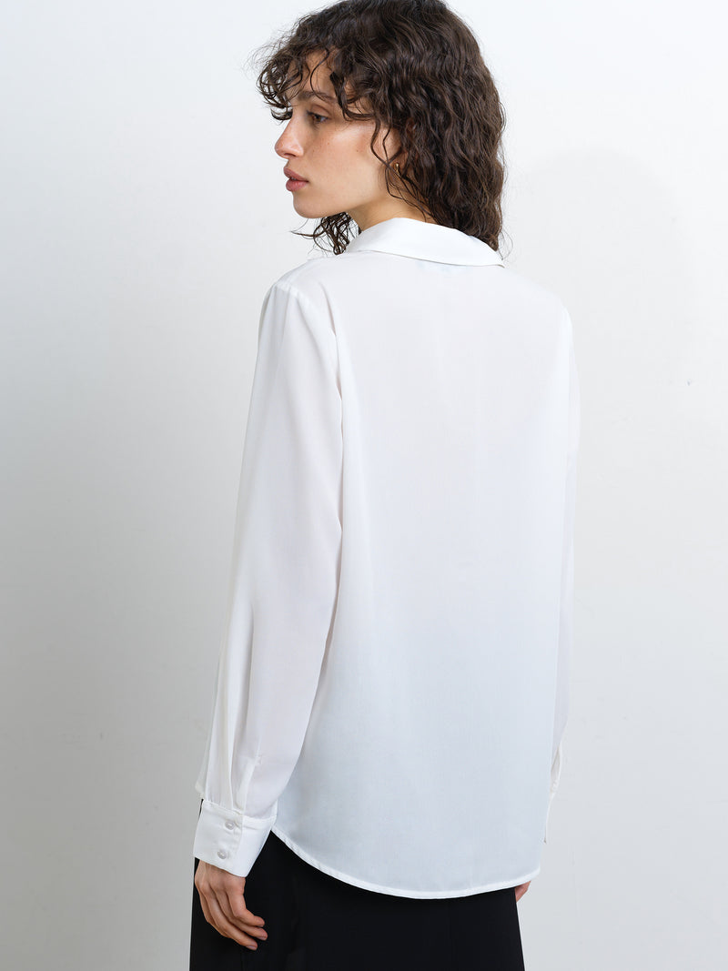 Mila Georgette 3D Floral Shirt