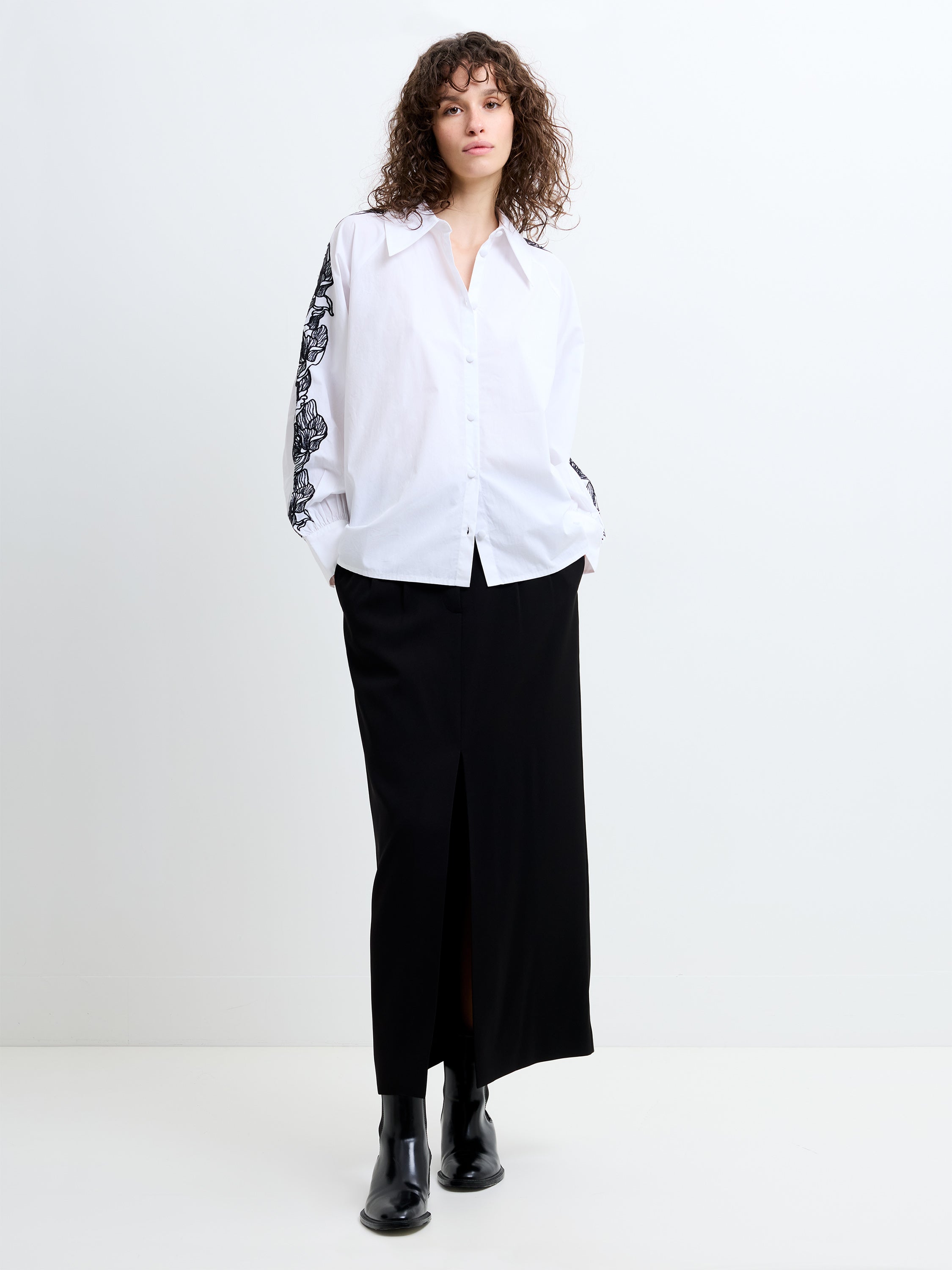 Cambria Cotton Embroidered Shirt