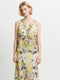 Carla Chiffon Floral Sleeveless Tie Up Top