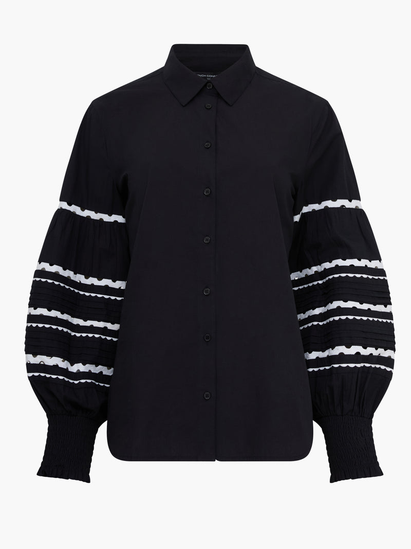 Cambria Cotton Ric Rac Long Sleeve Shirt