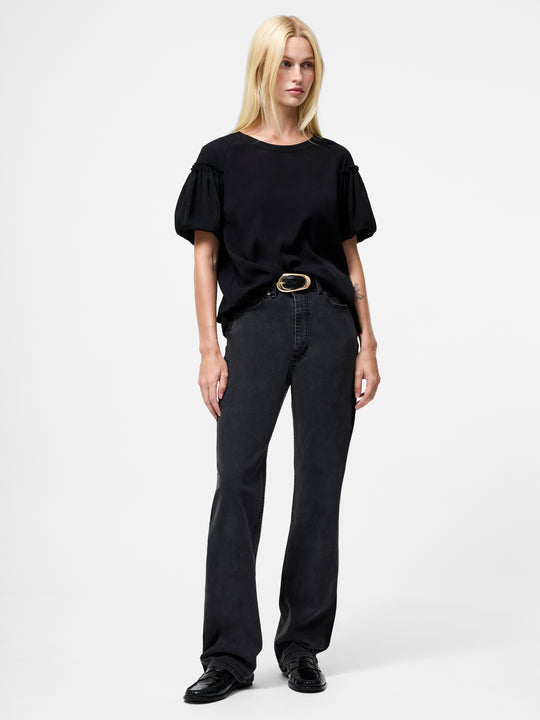Crepe Light Puff Sleeve Top