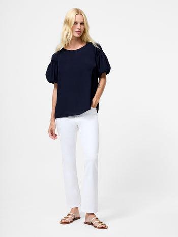 Crepe Light Puff Sleeve Top
