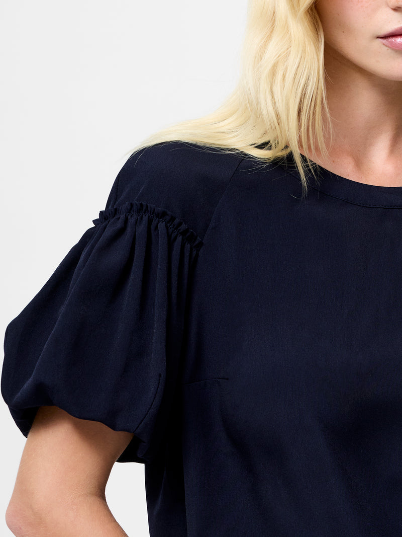 Crepe Light Puff Sleeve Top