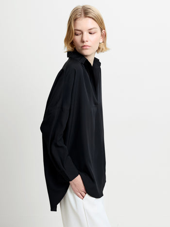 Rhodes Recycled Crepe Popover Shirt