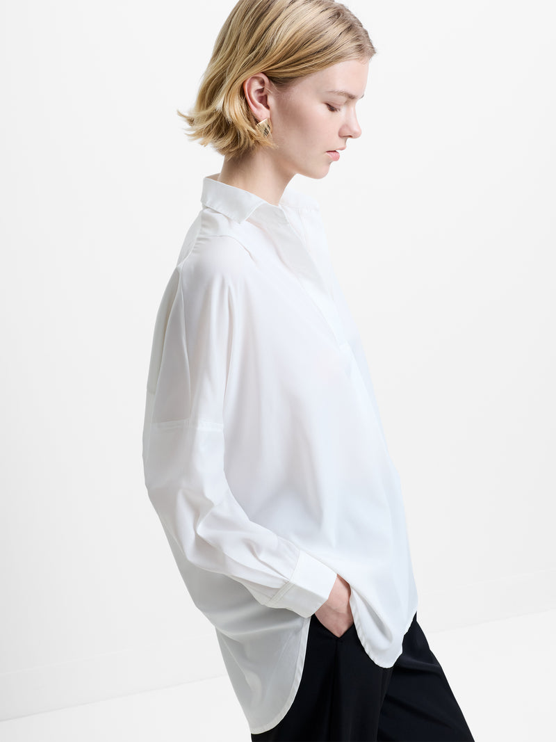 Rhodes Recycled Crepe Popover Shirt