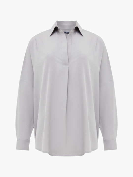 Rhodes Recycled Crepe Popover Shirt