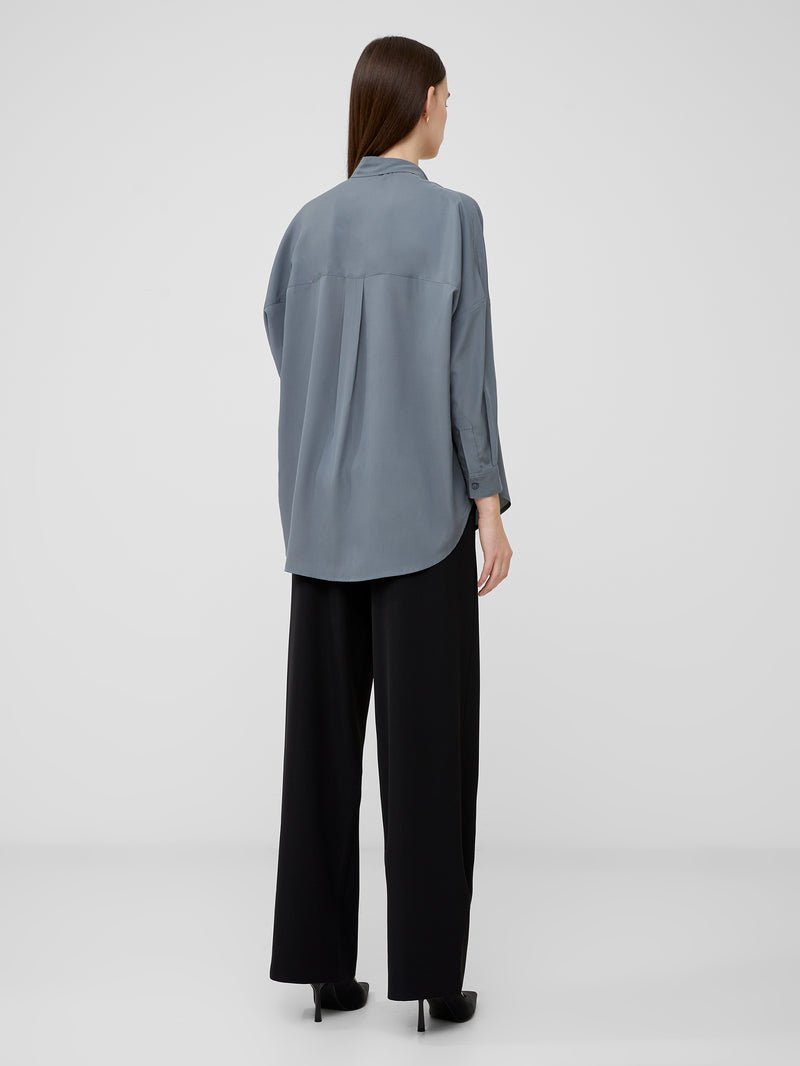 Rhodes Recycled Crepe Popover Shirt