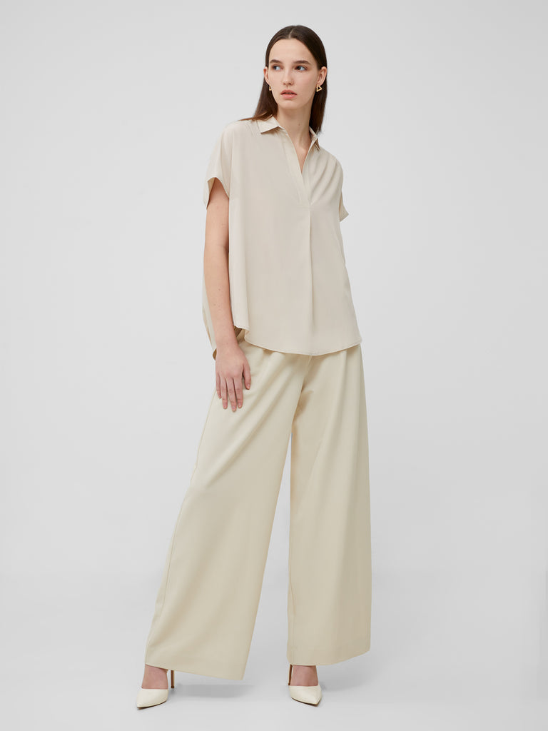 Mono French Connection Para Mujer - Corte Ancho, Tejido Crepe Suave Y Fluido - Sin Mangas Cuello V