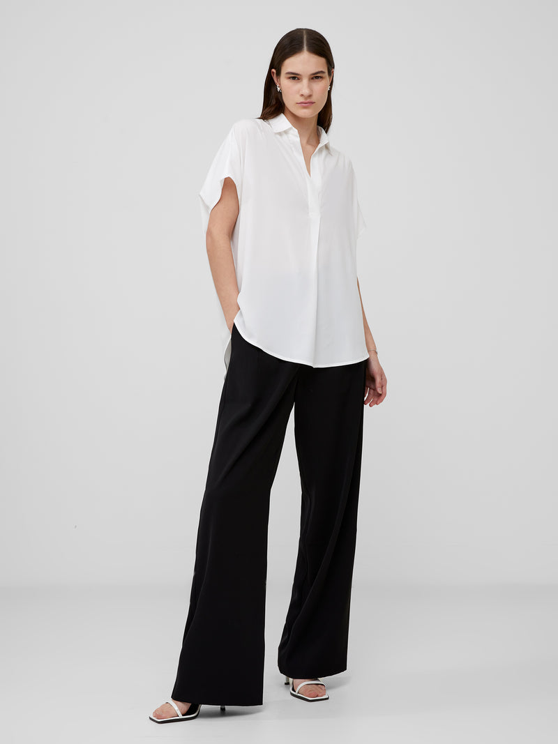 Crepe Light Recycled Popover Shirt