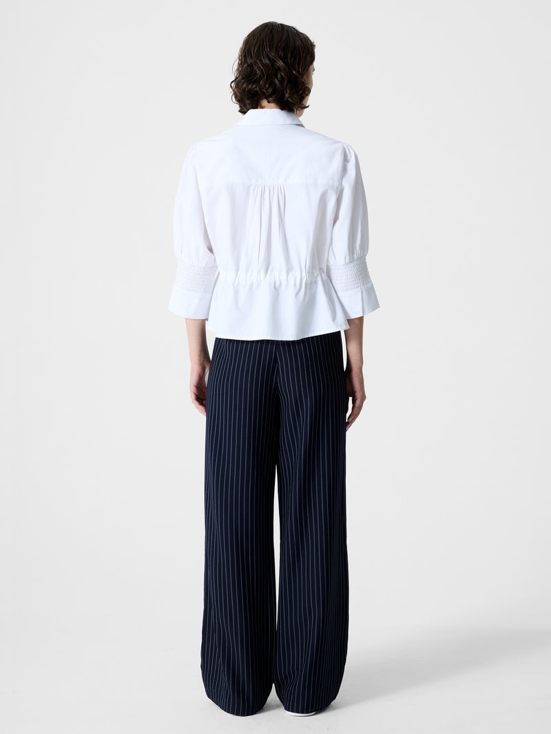 Era Poplin Collared Top
