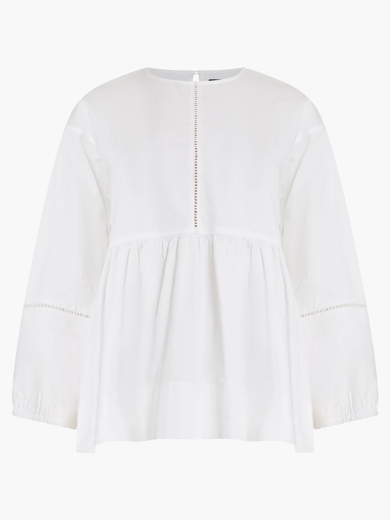 Sindey Embroidered Peplum Top