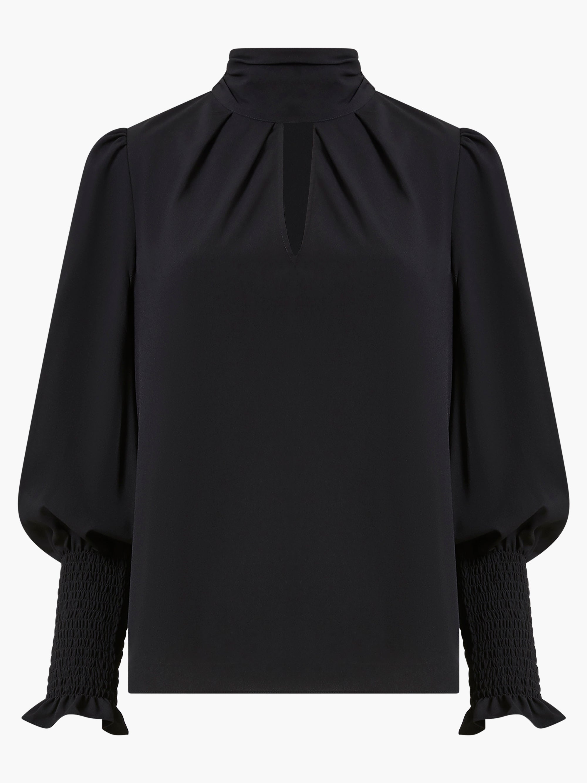 Crepe Light Keyhole Top