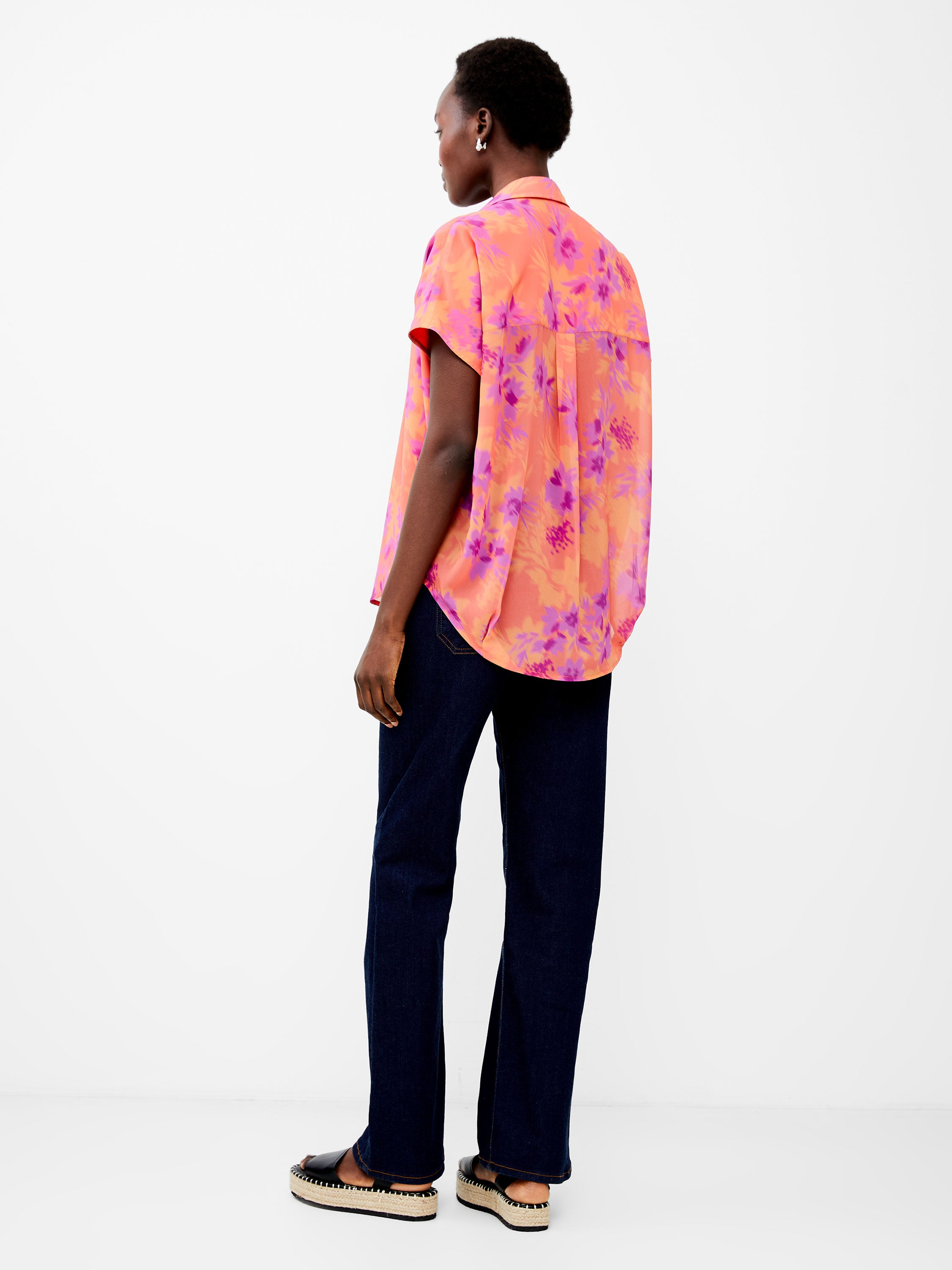 Arla Recycled Georgette Popover Shirt