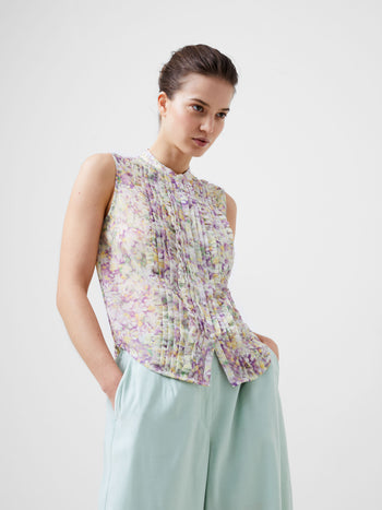 Donna Recycled Georgette Ruffle Top