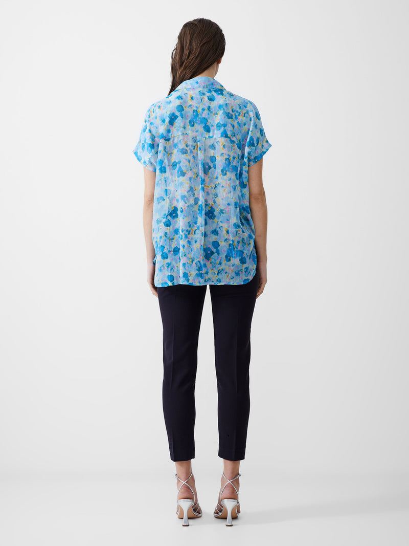 Gretha Georgette Printed Popover Shirt