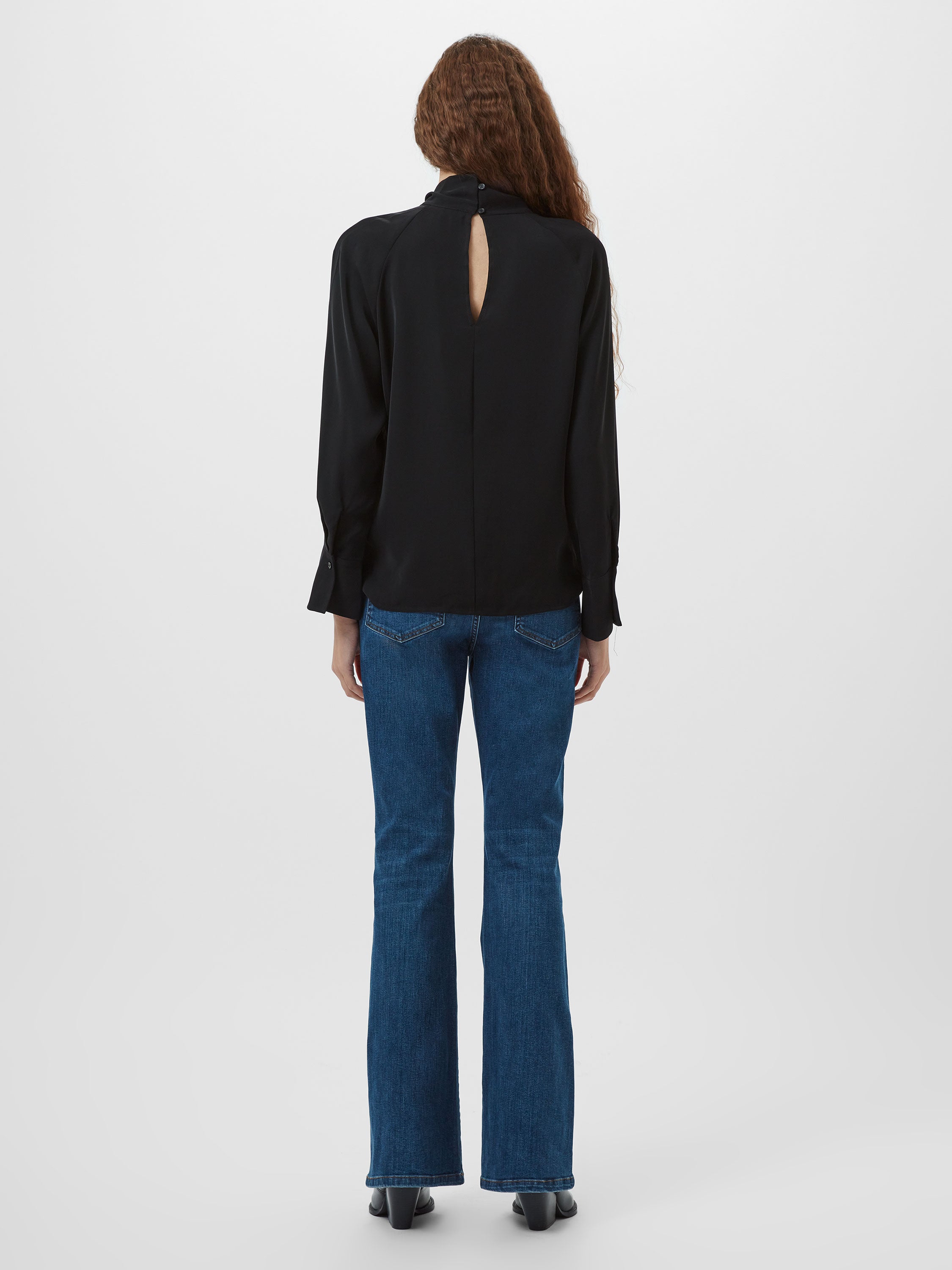 Carmen Recycled Crepe Tie Blouse