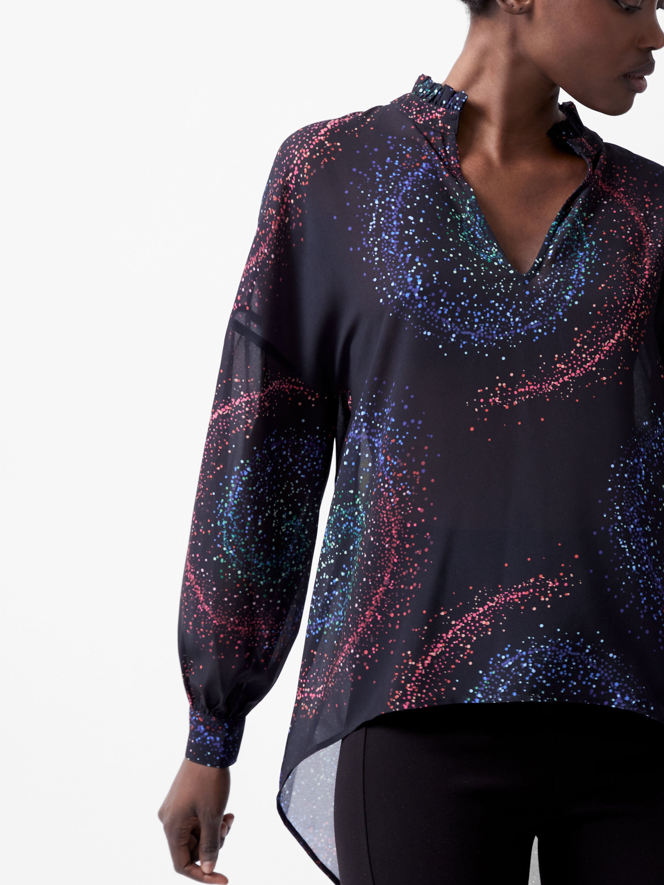 Cecily Estella Georgette Poet Blouse
