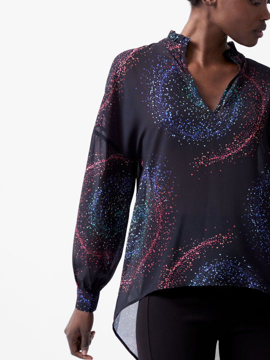 Cecily Estella Georgette Poet Blouse