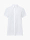 Pleat Back Button Through Short Sleeve Shirt