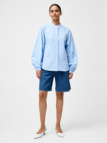 Annesy Stripe Cut Out Shirt
