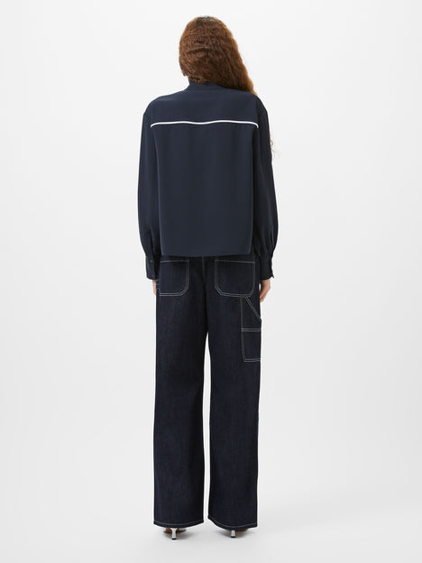 Arezzo Contrast Piping Long Sleeved Shirt