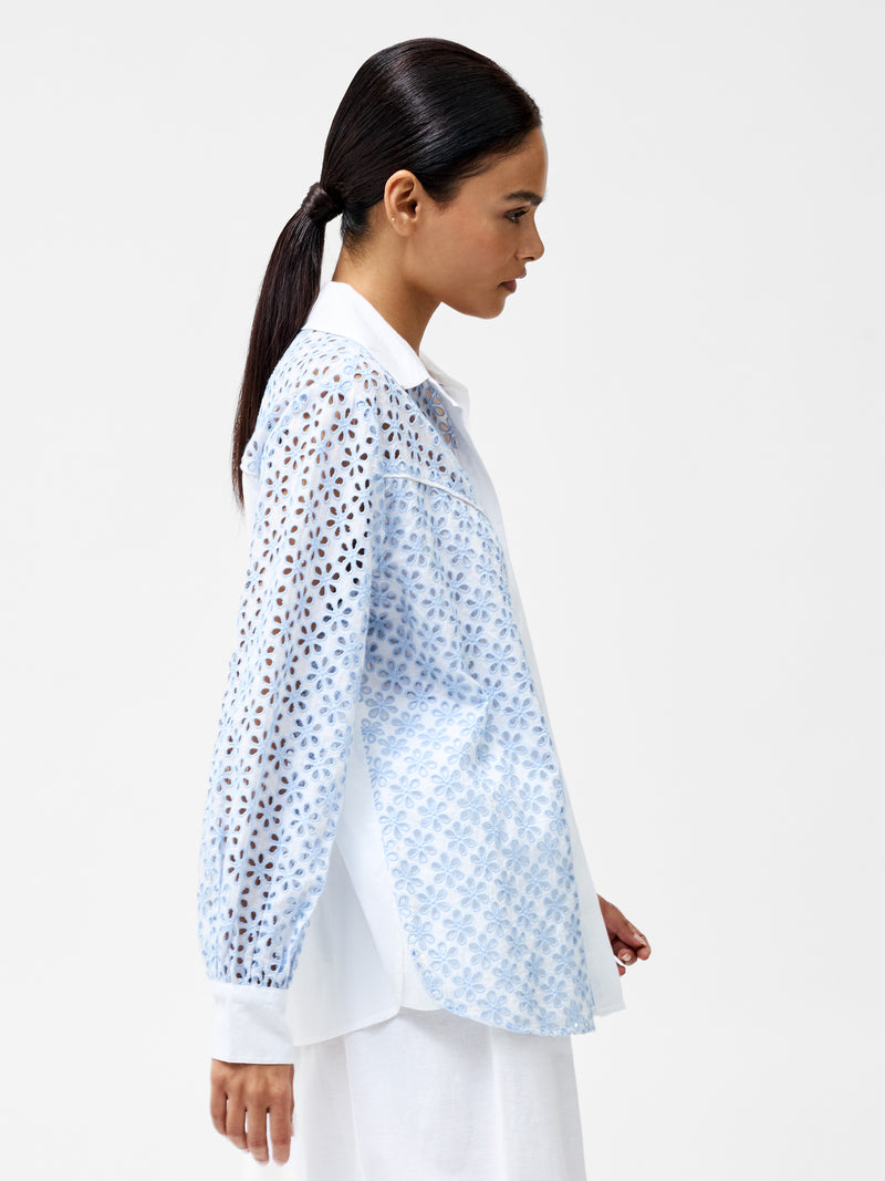 Galina Cotton Embroidered Shirt
