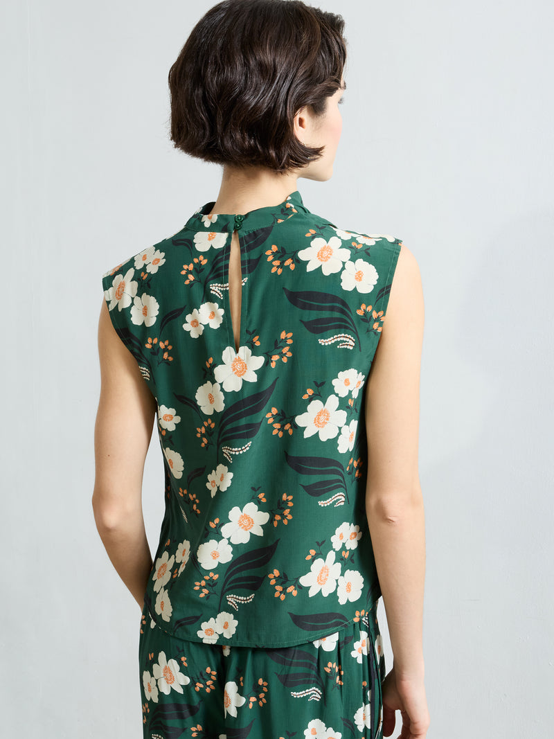 Rhian Eco Draped Sleeveless Top