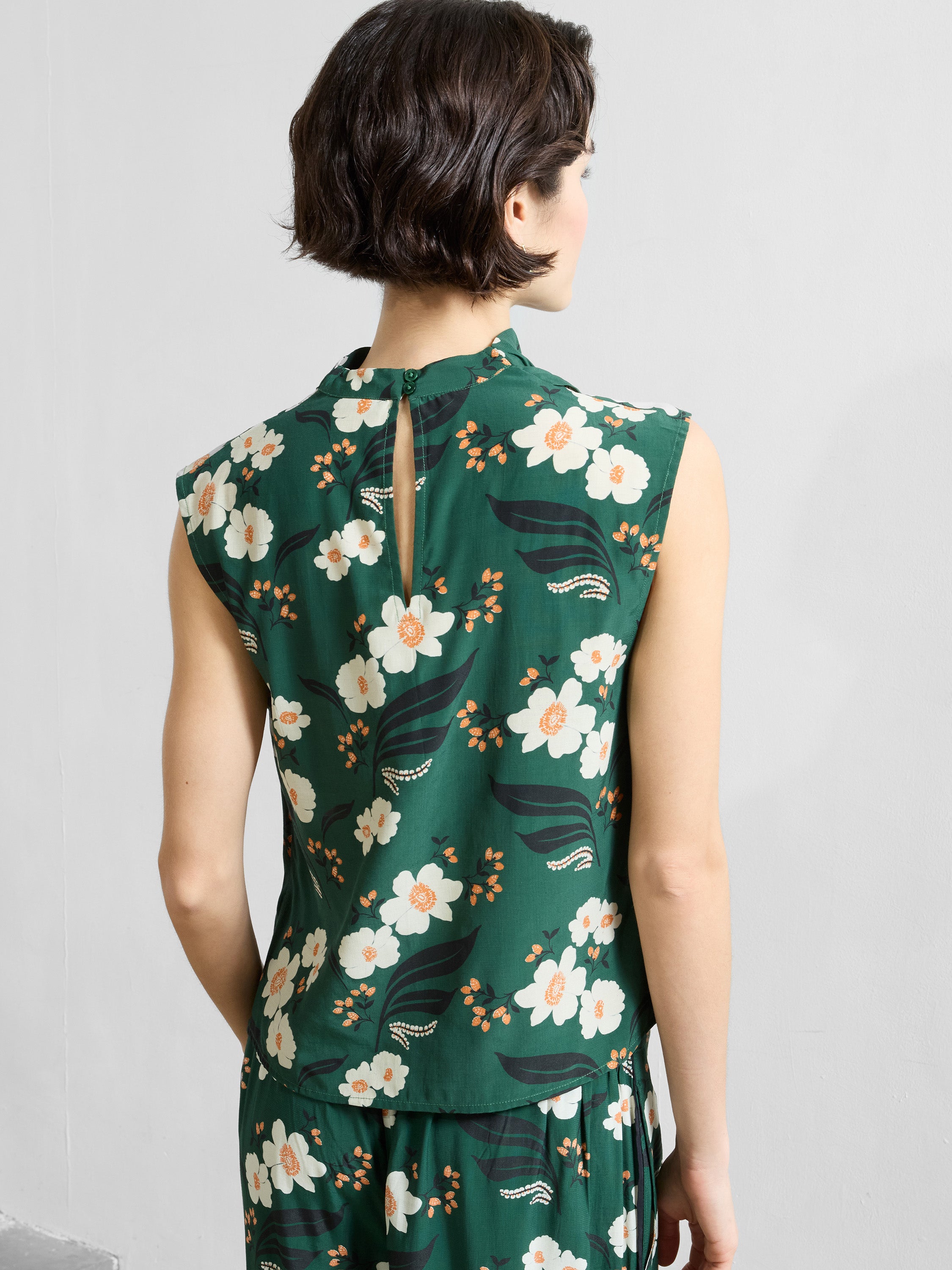 Rhian Eco Draped Sleeveless Top