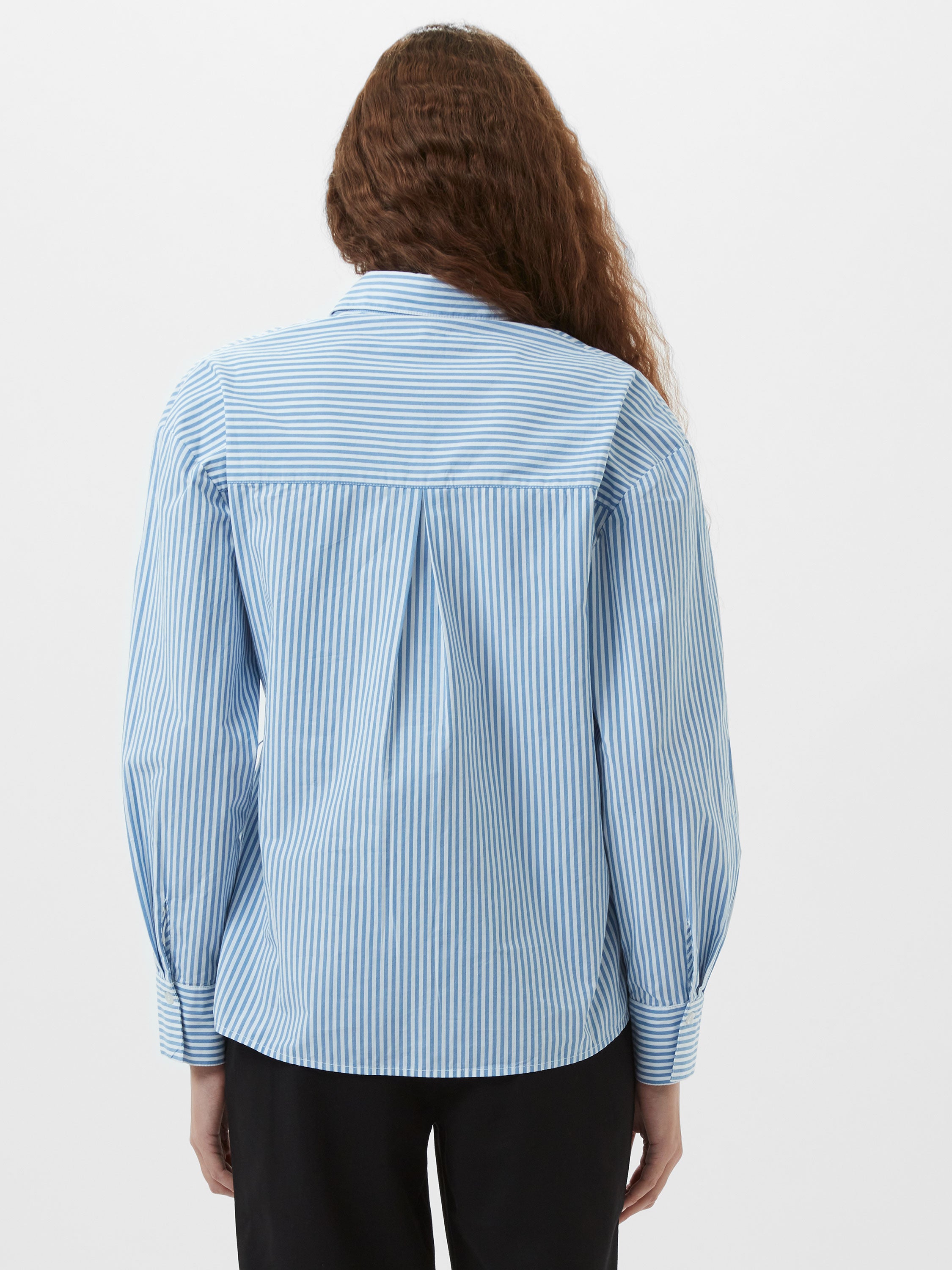Cambria Cotton Striped Corsage Shirt