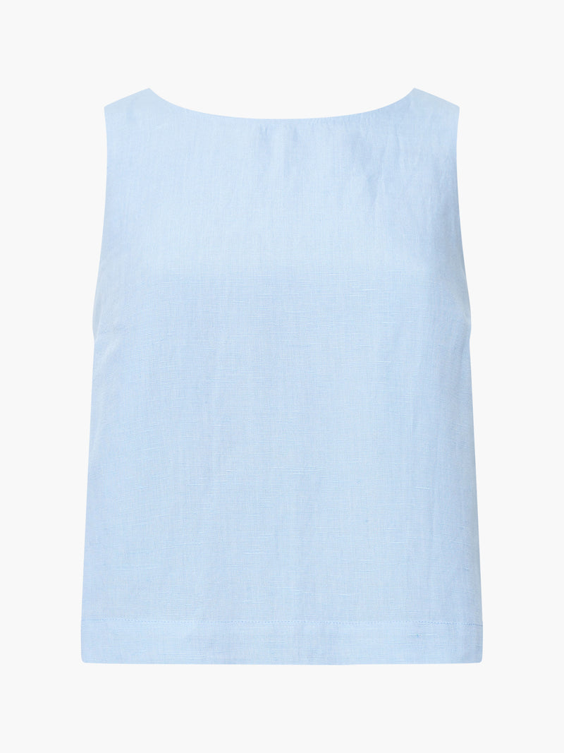 Birdie Linen Tie Back Swing Top