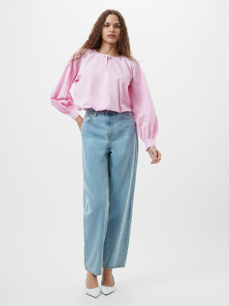 Cambria Cotton Bubble Hem Top