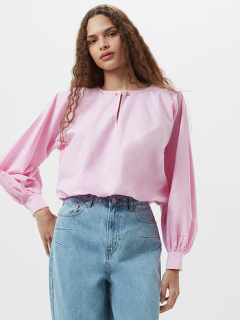 Cambria Cotton Bubble Hem Top