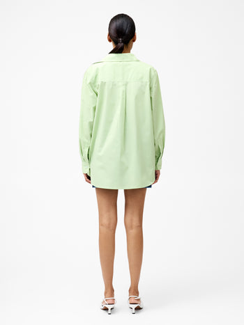 Cambria Cotton Long Sleeve Broderie Shirt