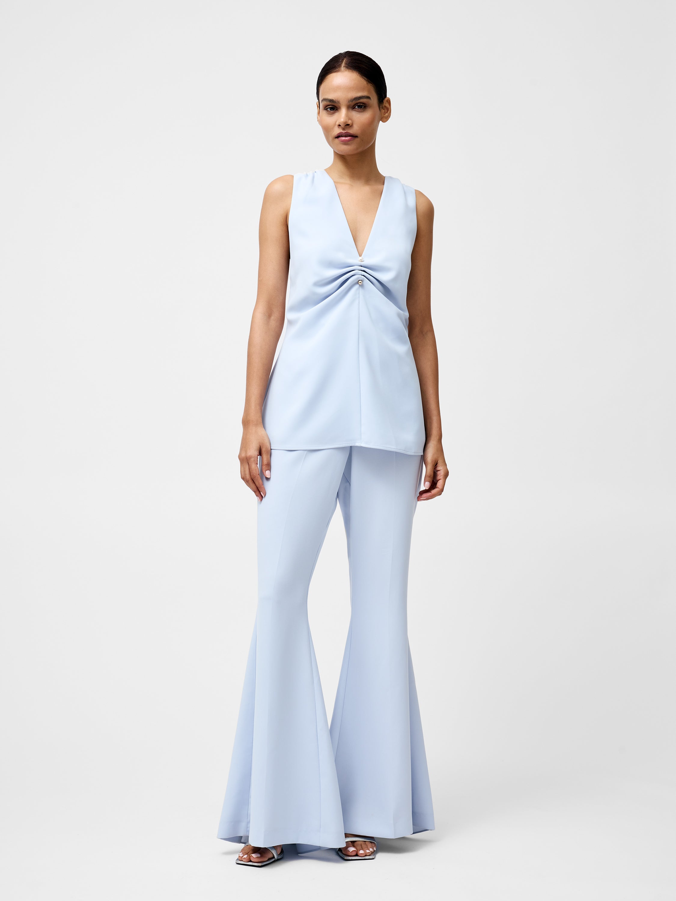 Arlette Sleeveless V Neck Top