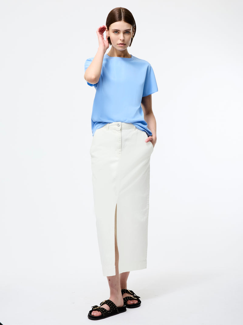 Capriana Crepe Crew Neck Top