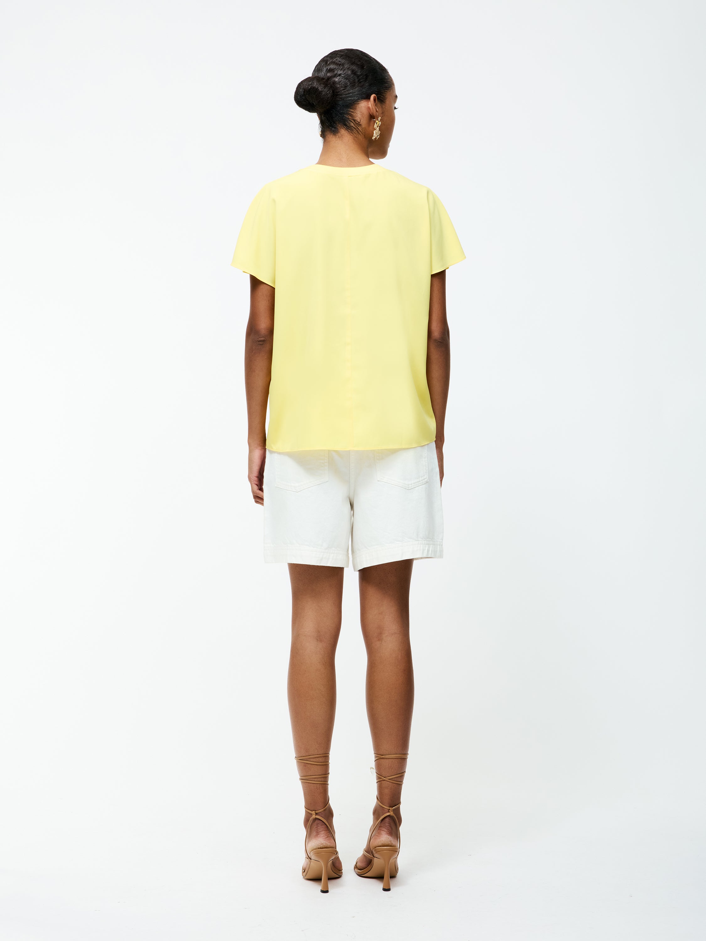 Capriana Crepe Crew Neck Top