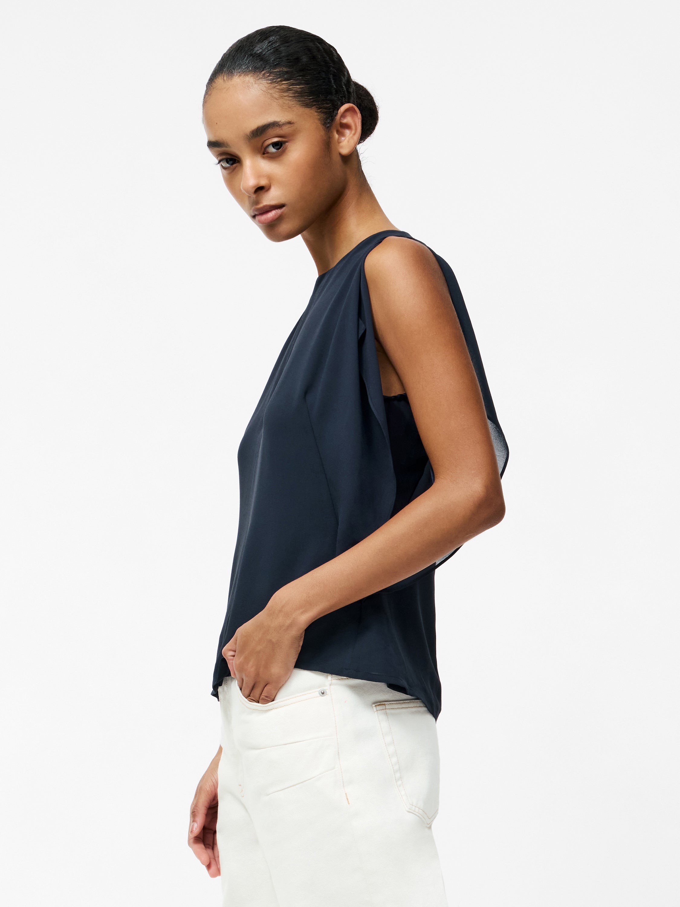 Eden Georgette Flutter Sleeve Top