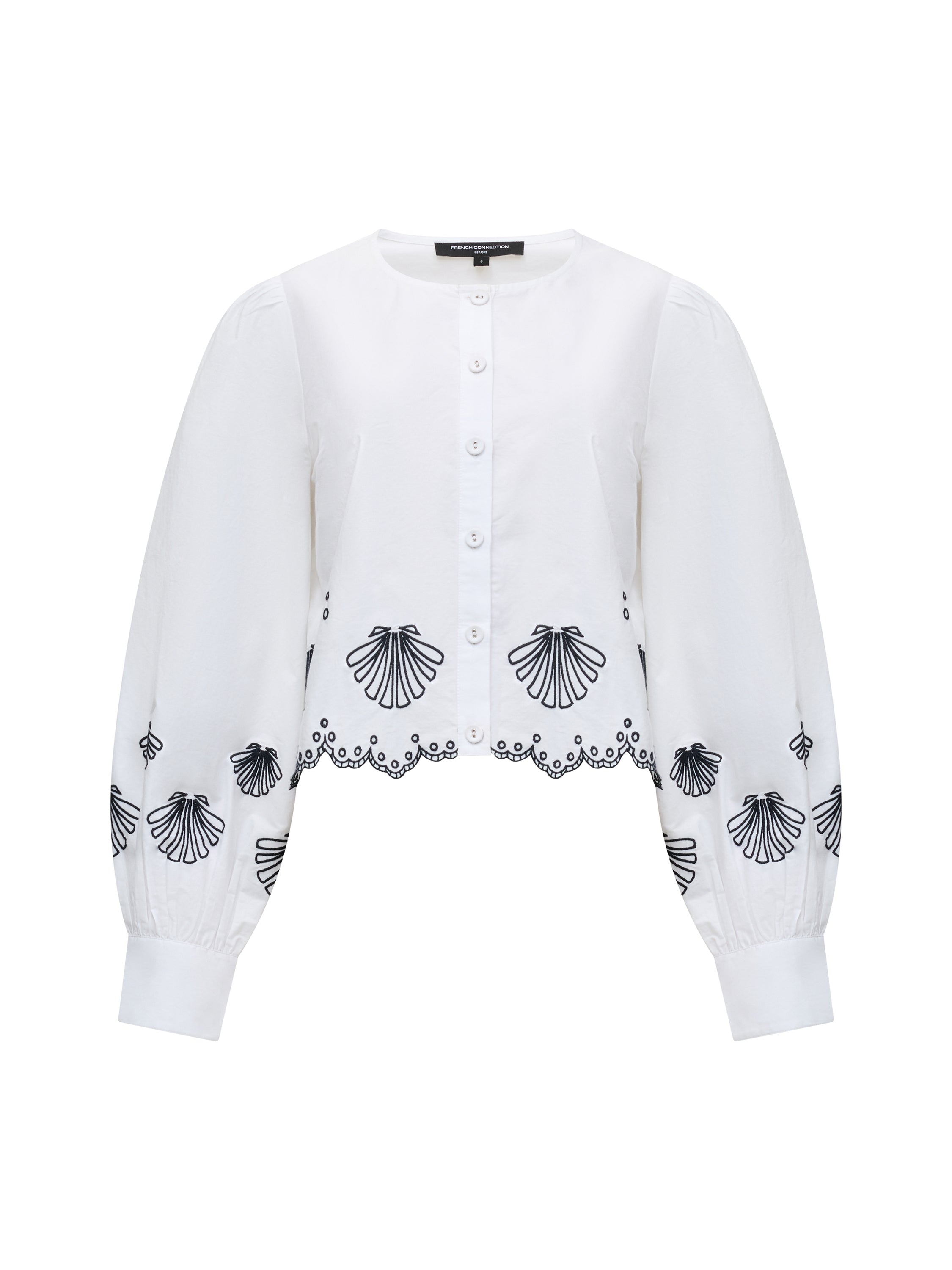Cambria Cotton Embroidered Long Sleeve Shirt