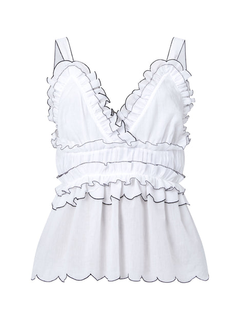 Sandra Cotton Voile Top