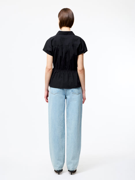 Era Poplin Twist Knot Shirt