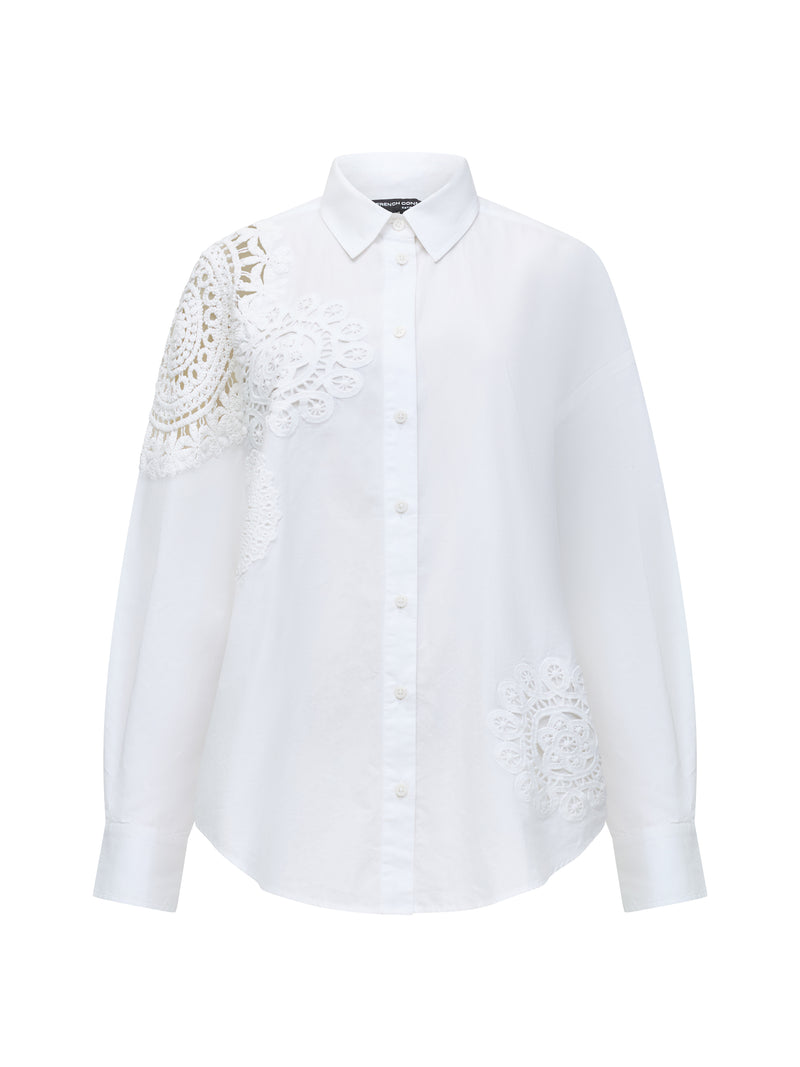 Lina Cotton Crochet Mix Shirt