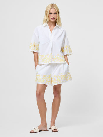 Alissa Cotton Popover Shirt