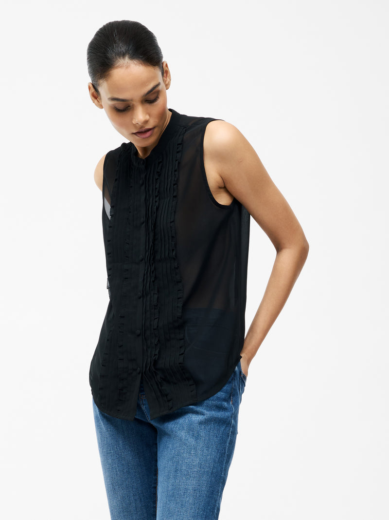Frills Tank in Black Frills Tank in Black