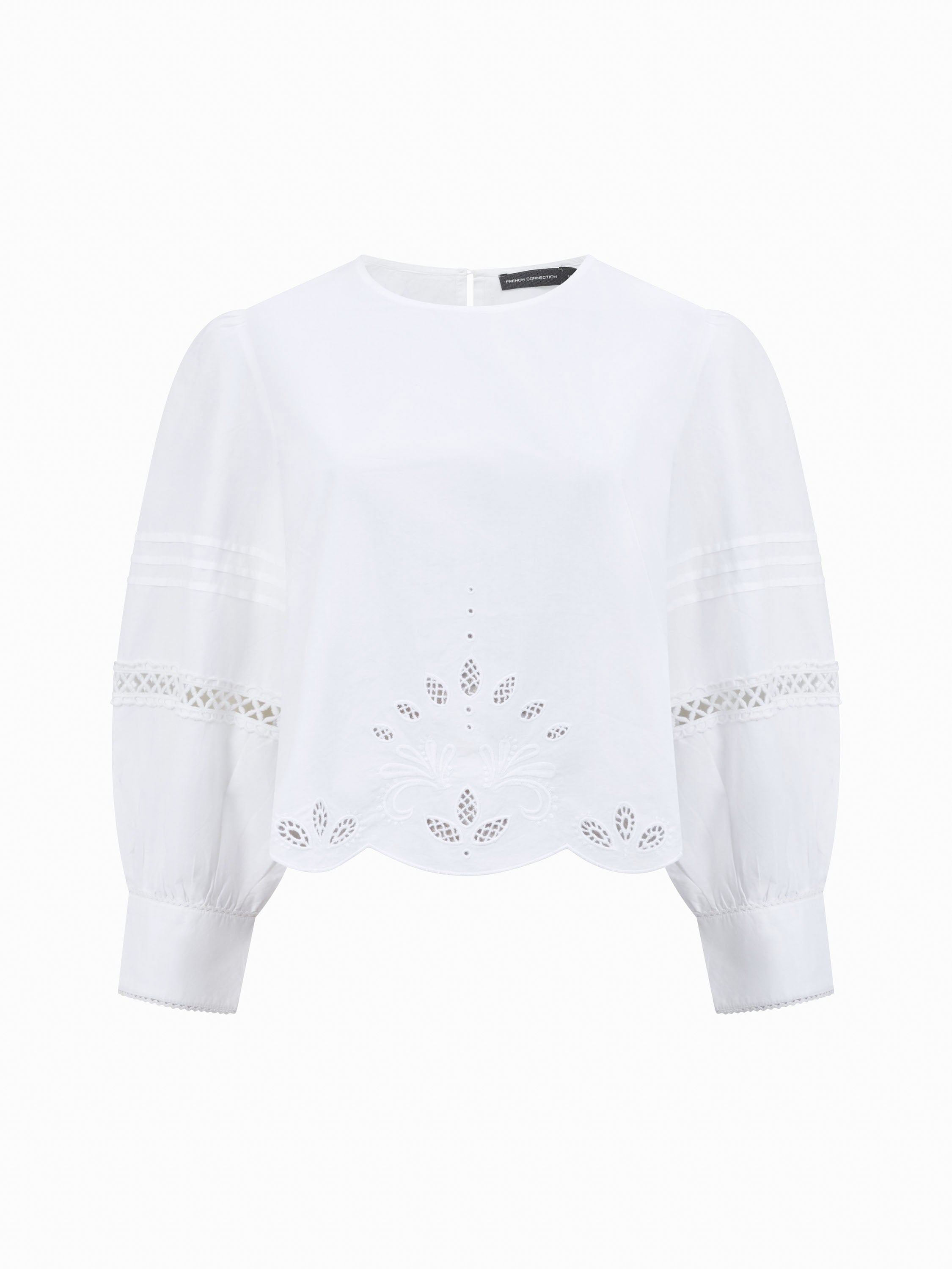 Broderie Border Top