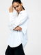 Crochet Trim Poplin Long Sleeve Popover Shirt