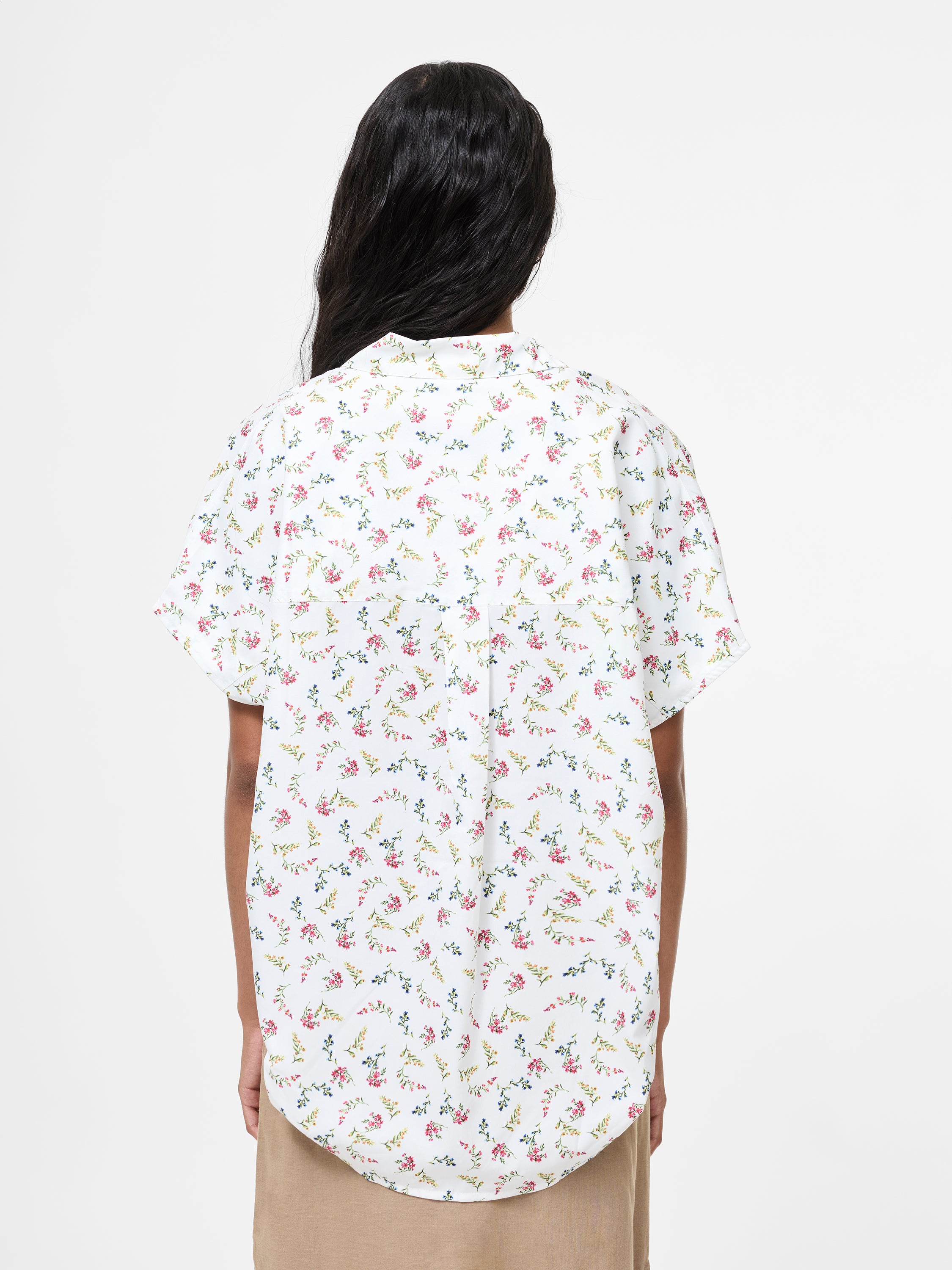 Floriana Crepe Light Popover Shirt